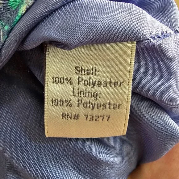 Lauren Conrad Blue Floral Mini Dress Women's 16 - Picture 5 of 5